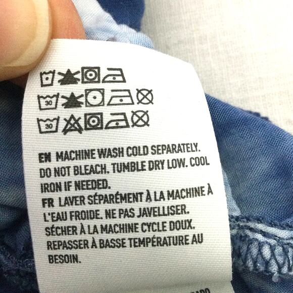 American Eagle Outfitters Tie Dye Ruffle Flare Sleeve V-Neck Lace Up Romper M - Picture 10 of 16